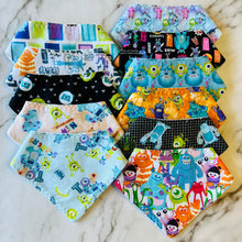 Load image into Gallery viewer, Monsters Inc Bandana Bibs