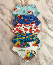 Load image into Gallery viewer, Sesame Street Bandana Bibs