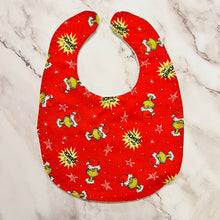 Load image into Gallery viewer, Grinch Toddler Bibs
