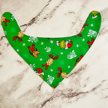 Load image into Gallery viewer, Grinch Bandana Bibs
