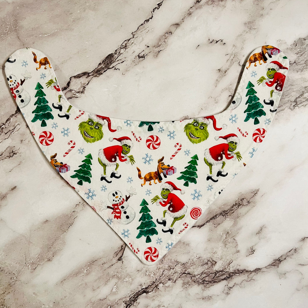 Grinch Bandana Bibs