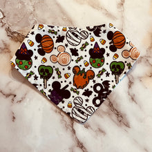 Load image into Gallery viewer, Mickey &amp; Minnie Halloween Bandana Bibs
