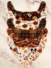 Load image into Gallery viewer, Thanksgiving Bandana Bibs
