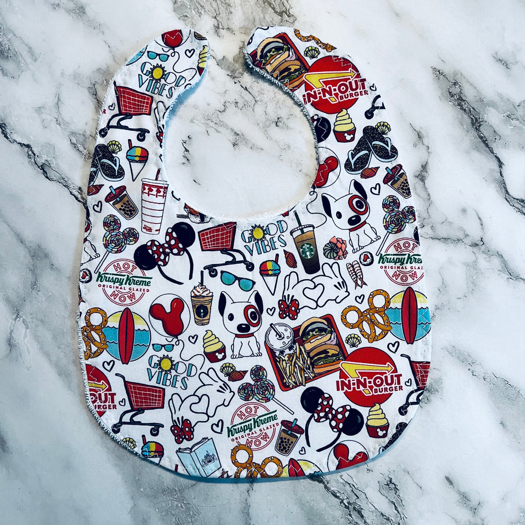 California Favs Toddler Bib