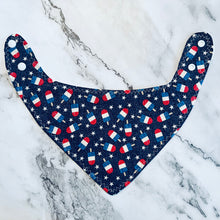 Load image into Gallery viewer, Patriotic Bandana Bibs
