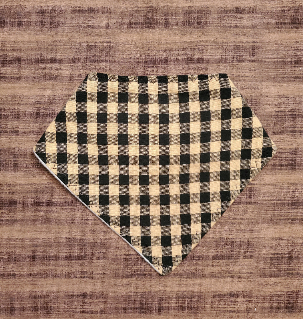 Brown Plaid Bandana Bib