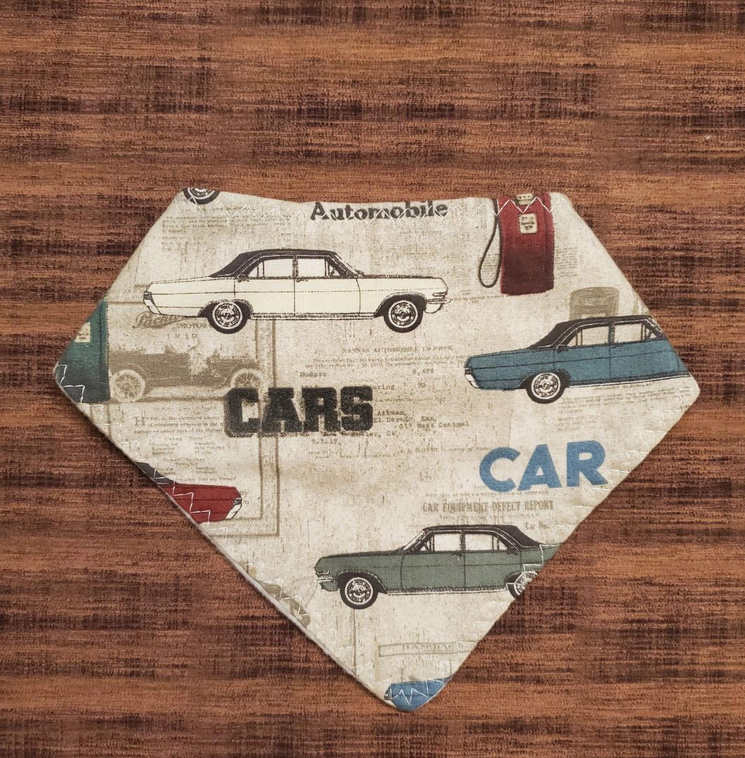 Old Cars Bandana Bib