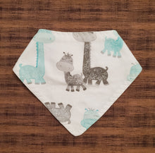 Load image into Gallery viewer, Teal Nursery Bandana Bibs
