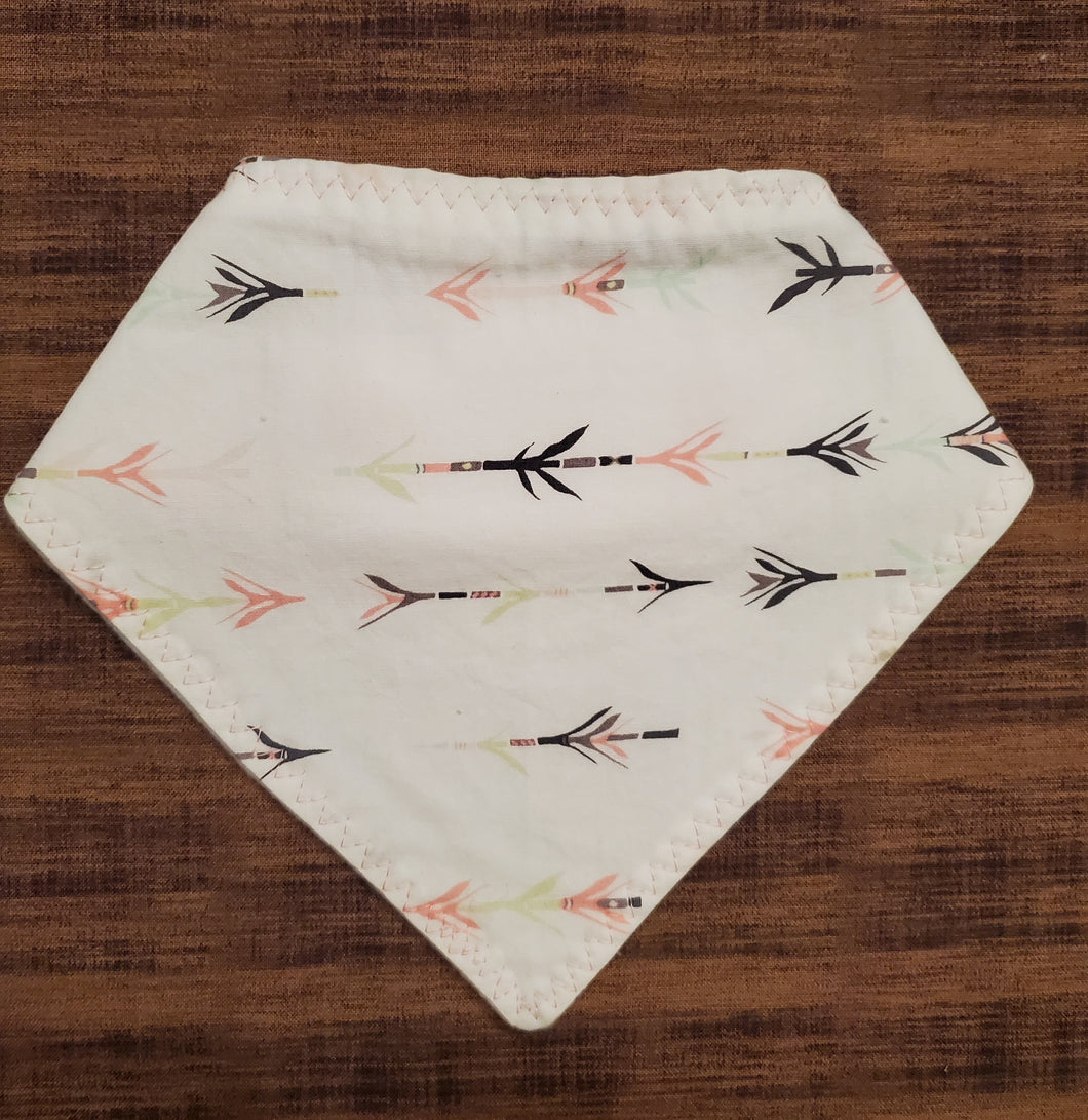 Pink Arrows Bandana Bib