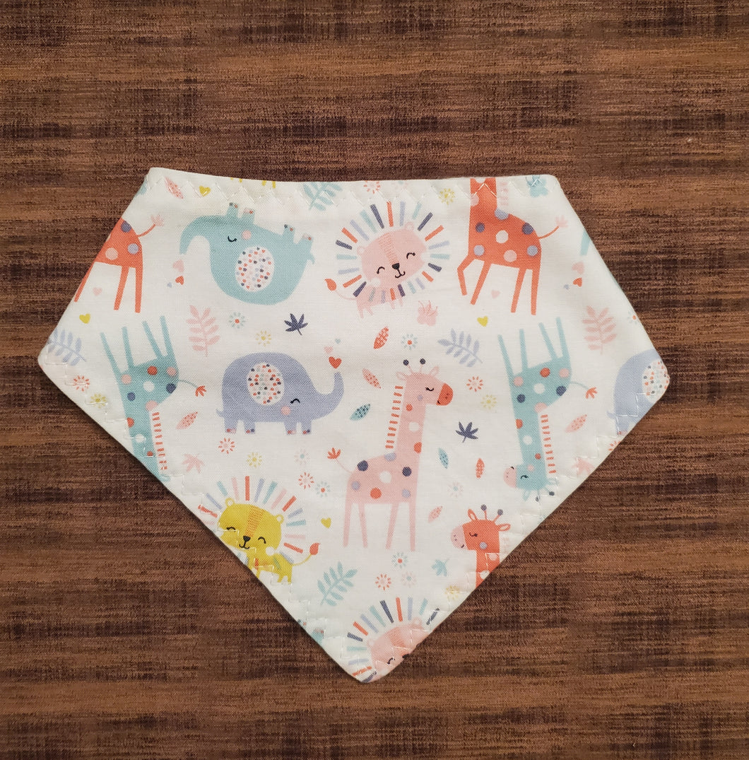 Pink Giraffes Bandana Bib