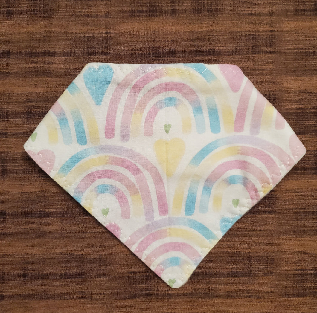 Tie Dye Rainbow Bandana Bib