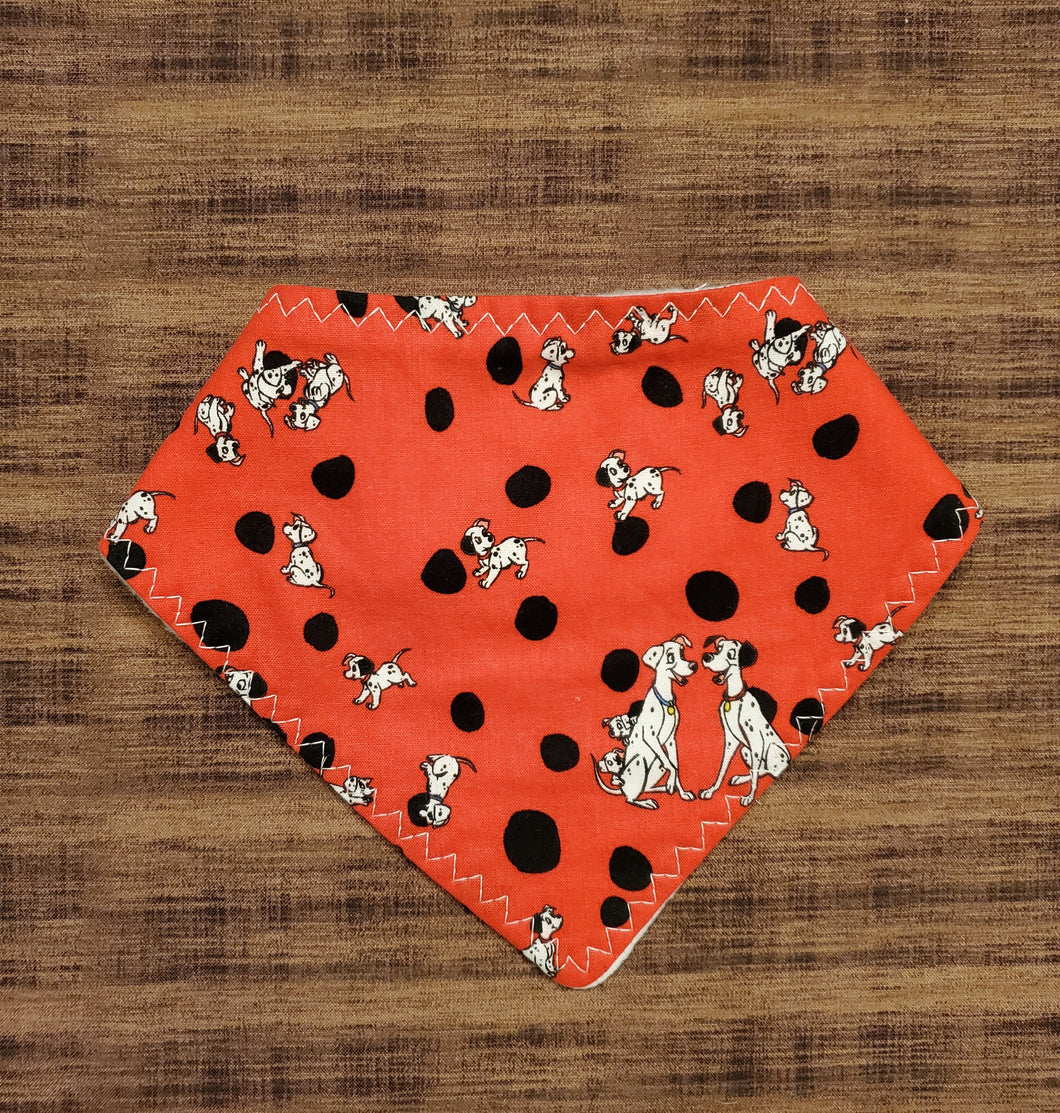 Dalmatian Red Bandana Bib