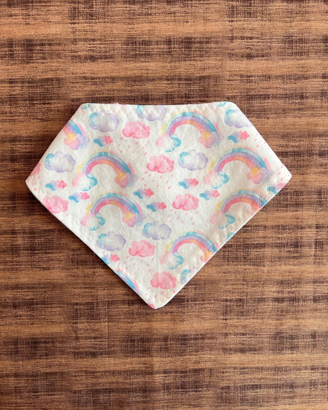 Cloudy Rainbows Bandana Bib