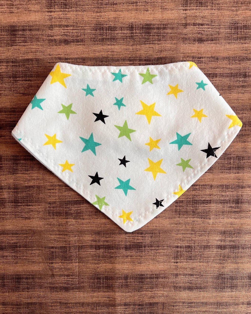 Yellow Green Stars Bandana Bib