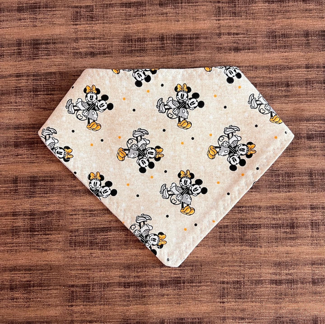 Gold Minnie & Mickey Bandana Bib