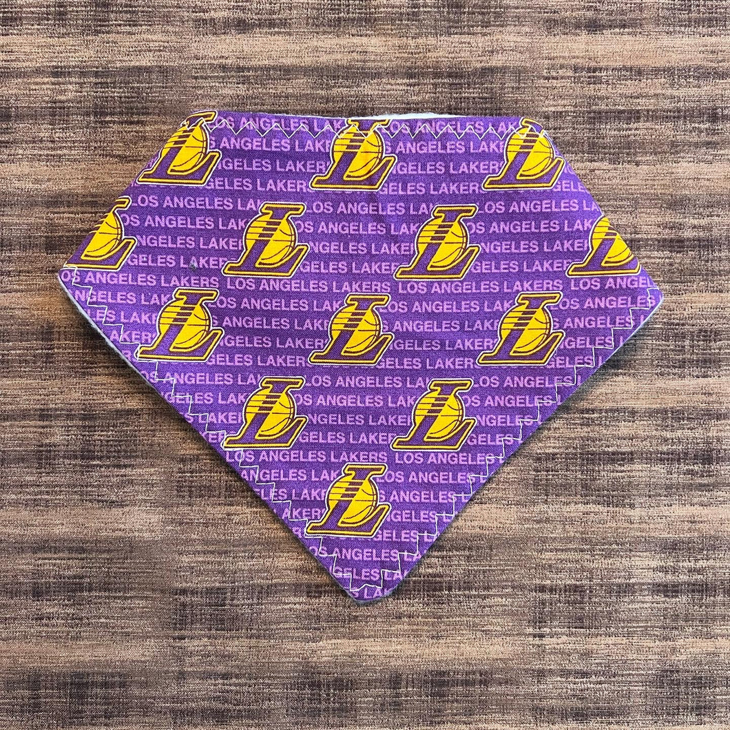 Lakers Purple Big L Bandana Bib