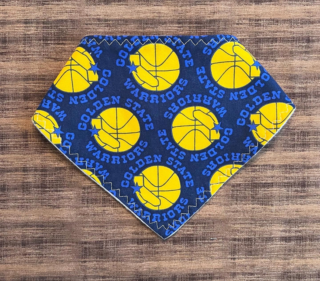 Warriors Blue Badge Bandana Bib