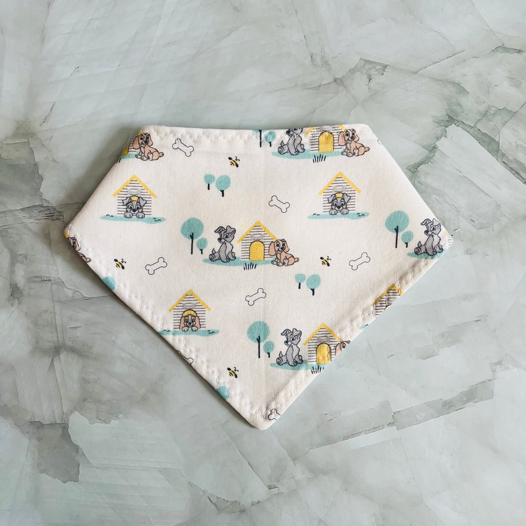 Lady & Tramp White Bandana Bib