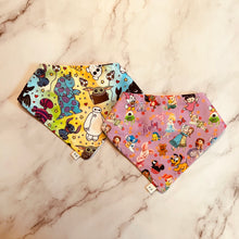 Load image into Gallery viewer, Disney Characters Bandana Bibs
