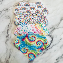 Load image into Gallery viewer, Rainbow Collection Bandana Bibs
