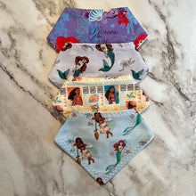 Load image into Gallery viewer, Ariel &amp; Moana Bandana Bibs
