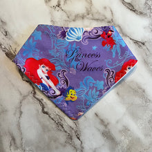 Load image into Gallery viewer, Ariel &amp; Moana Bandana Bibs
