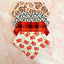 Load image into Gallery viewer, Valentine’s Bandana Bibs
