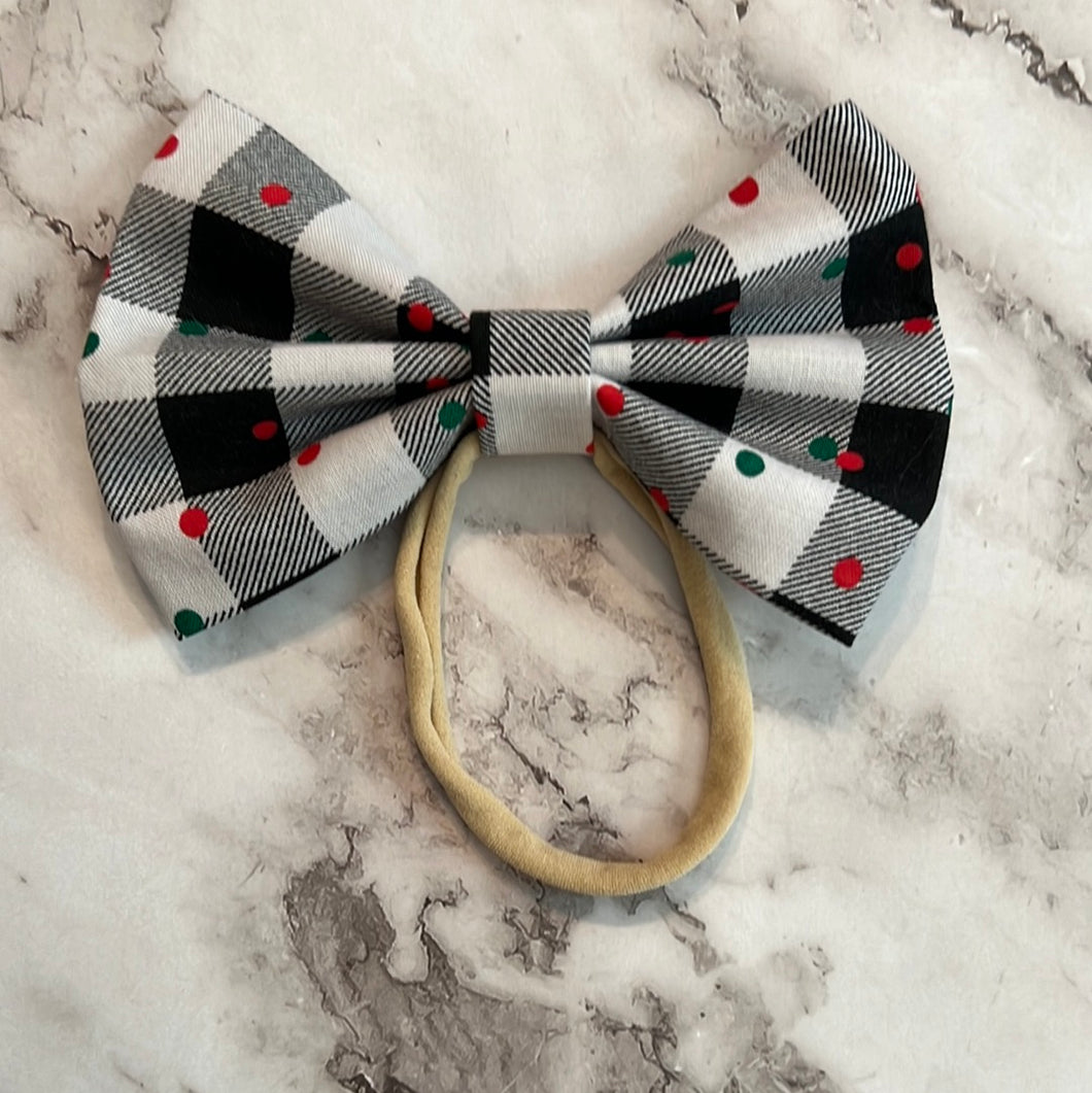 Plaid Christmas Bow