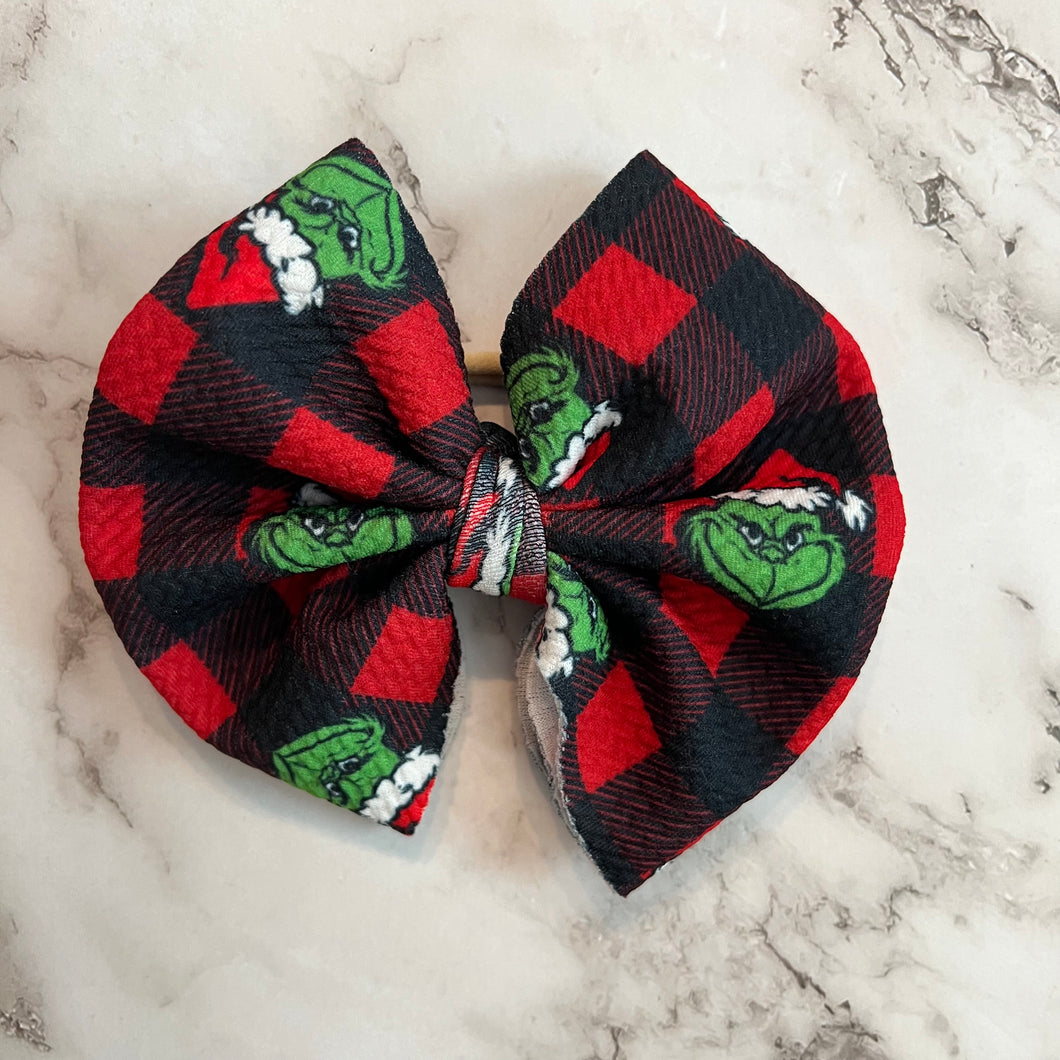 Grinch Bow