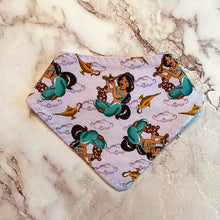 Load image into Gallery viewer, Aladdin &amp; Jasmine Bandana Bibs
