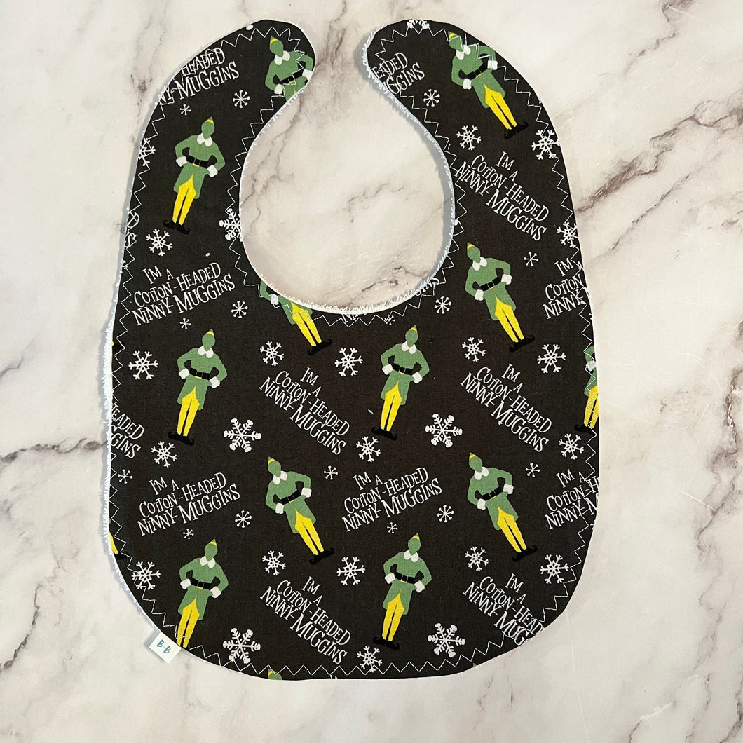 Gray Elf Toddler Bib