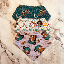 Load image into Gallery viewer, Aladdin &amp; Jasmine Bandana Bibs
